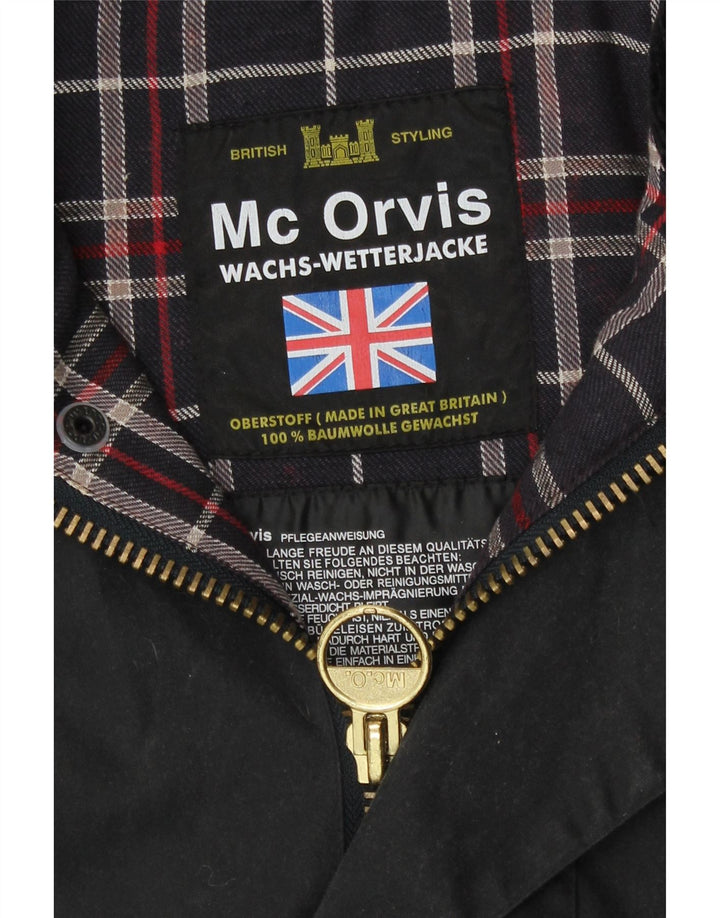 Giacca da uomo in cotone cerato MC Orvis UK 42 XL Cotone nero