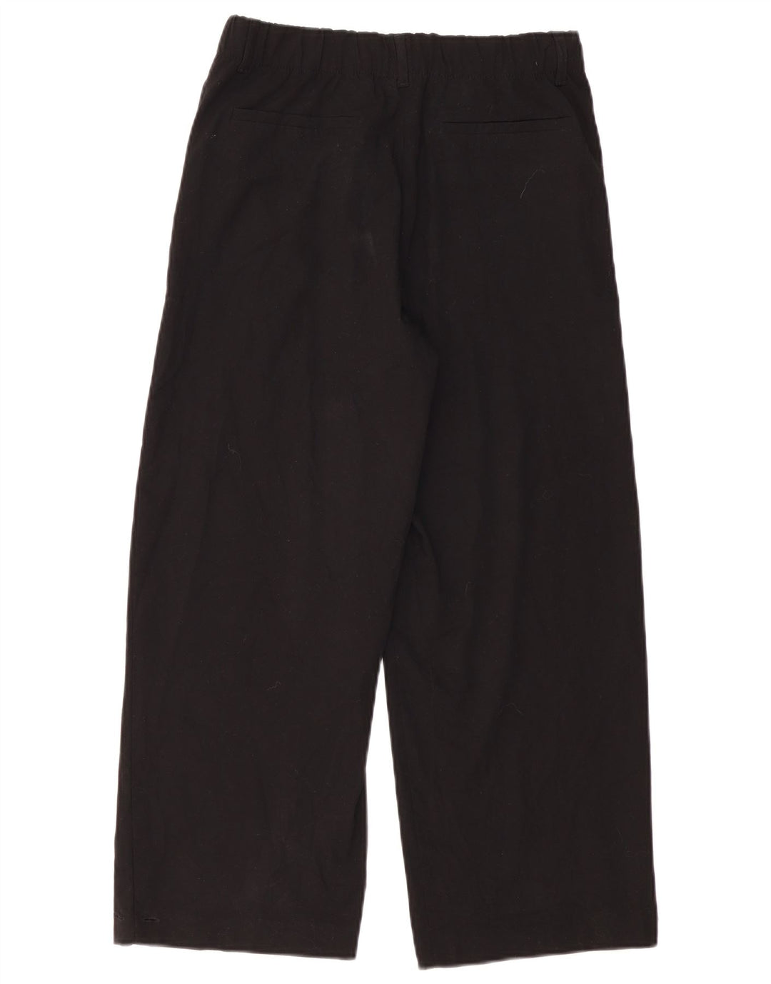 Pantaloni chino a gamba larga da donna ZARA piccoli W26 L26 neri