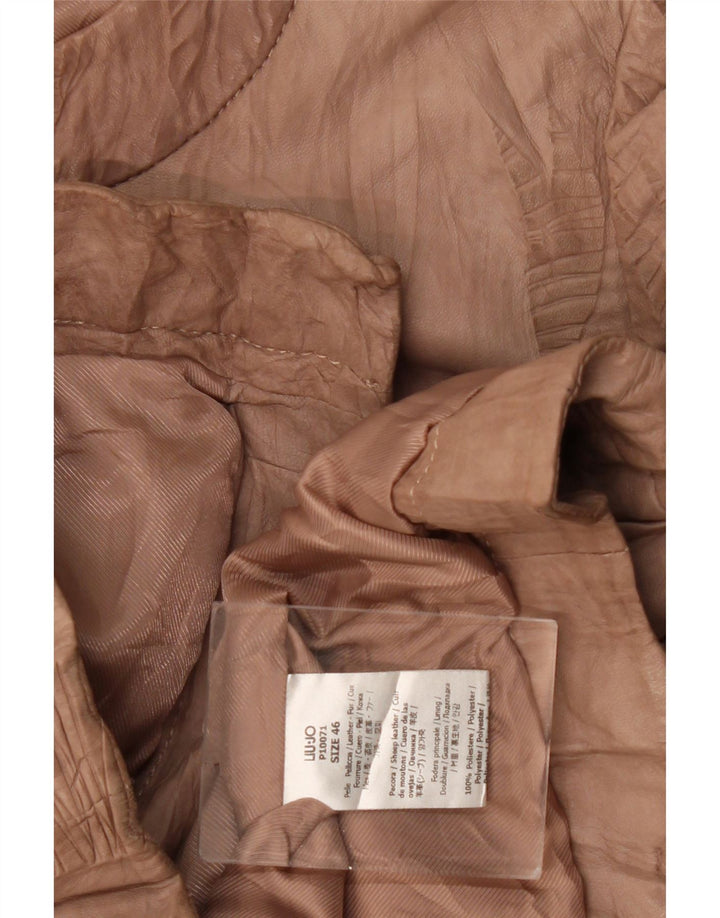 Giacca in Pelle Donna Liu Jo IT 46 Large in Pelle Marrone