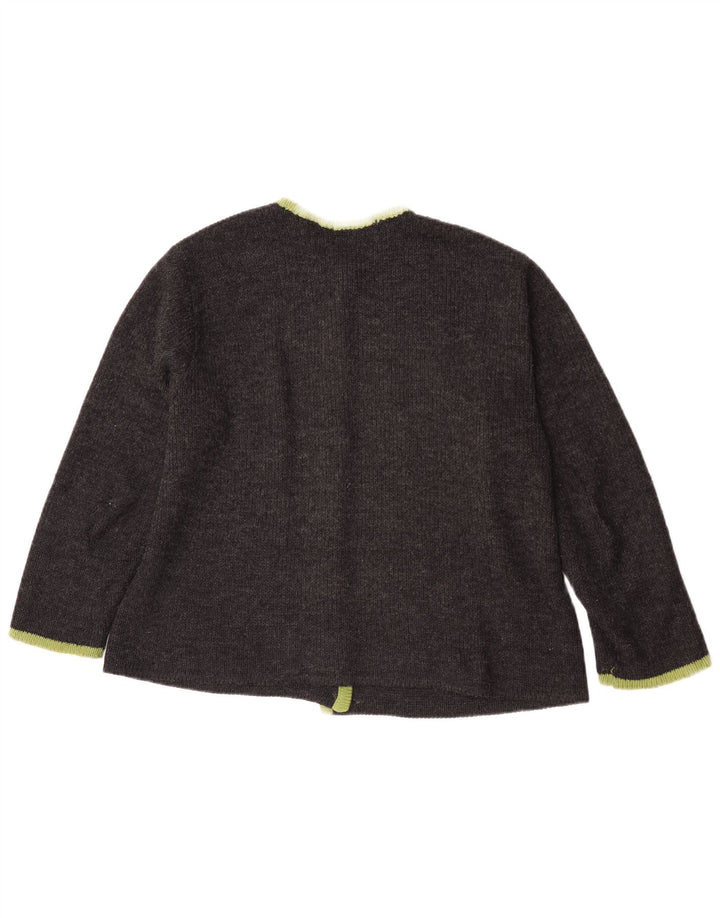 Maglione Cardigan Donna Dralon IT 44 Grigio Medio