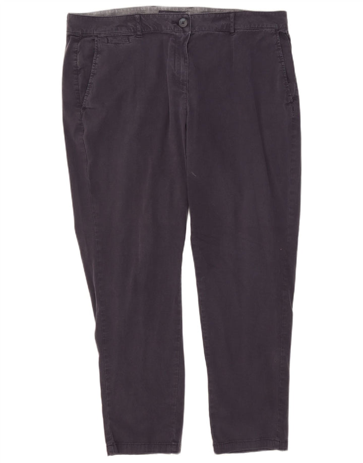 Pantaloni chino dritti da donna Marks & Spencer W38 L28 Blu navy