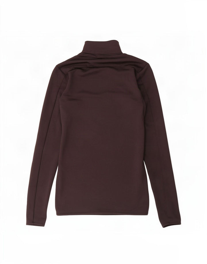 Top da tuta da donna Zara con collo e zip, taglia UK 10, piccola, in poliestere nero