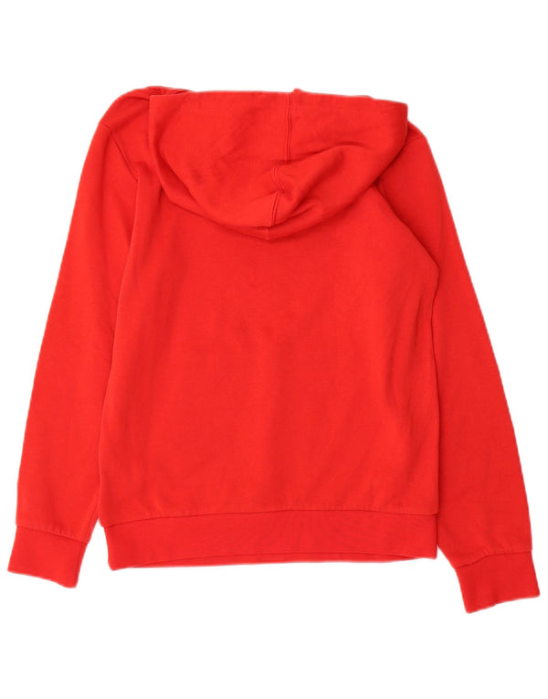 Maglione con cappuccio grafico per ragazze Champion 11-12 anni grande in cotone rosso
