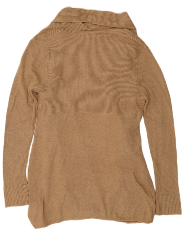 Maglione cardigan aperto lungo da donna Phase Eight UK 14 Cotone beige medio