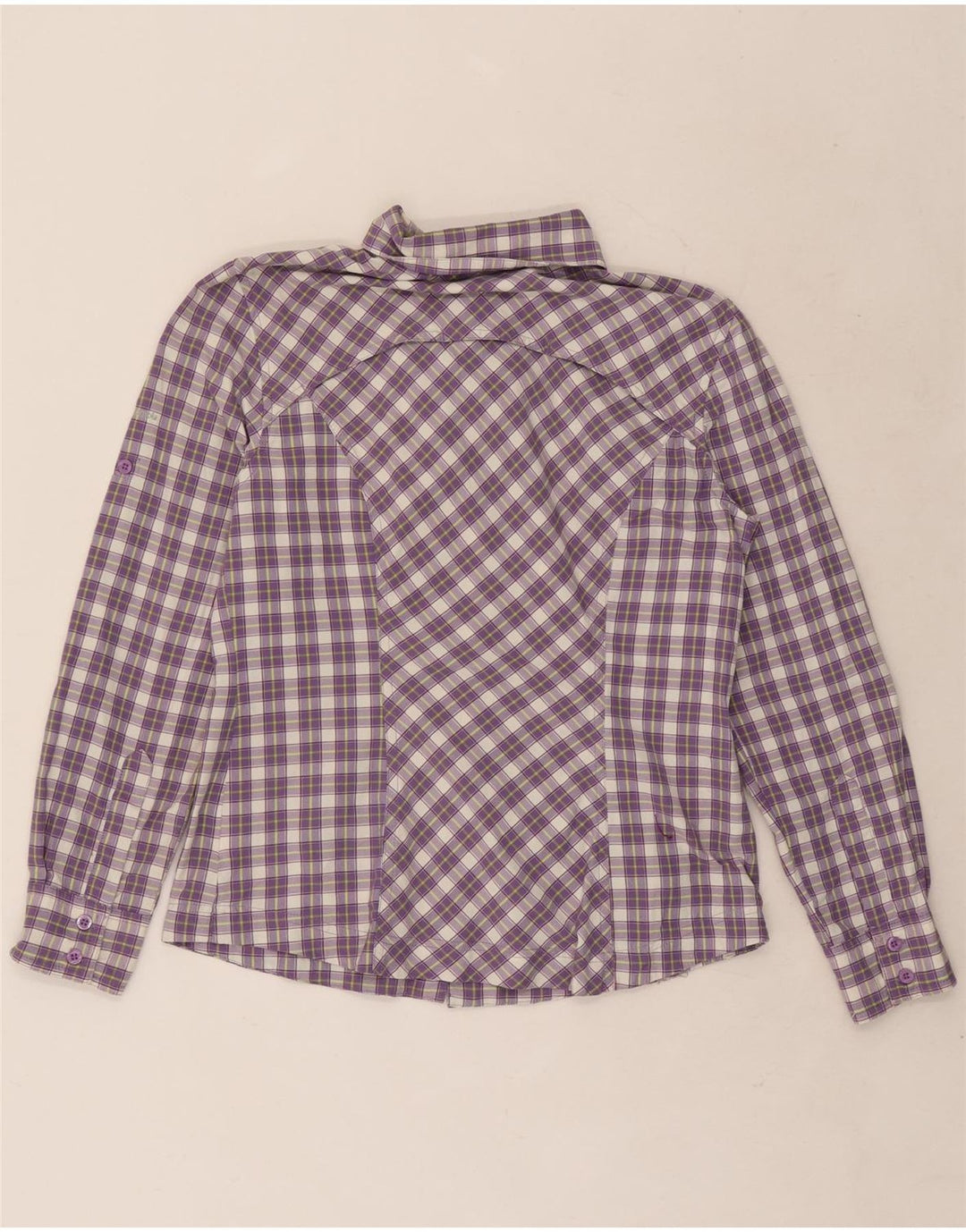 Camicia Omni-Wick da donna Columbia UK 14 Check viola medio