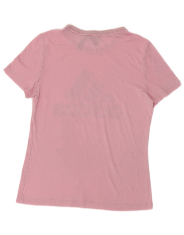 T-shirt grafica da donna Adidas Top UK 12 rosa medio