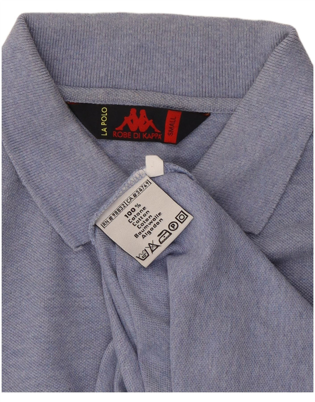 Polo Kappa Uomo Small Blu Cotone