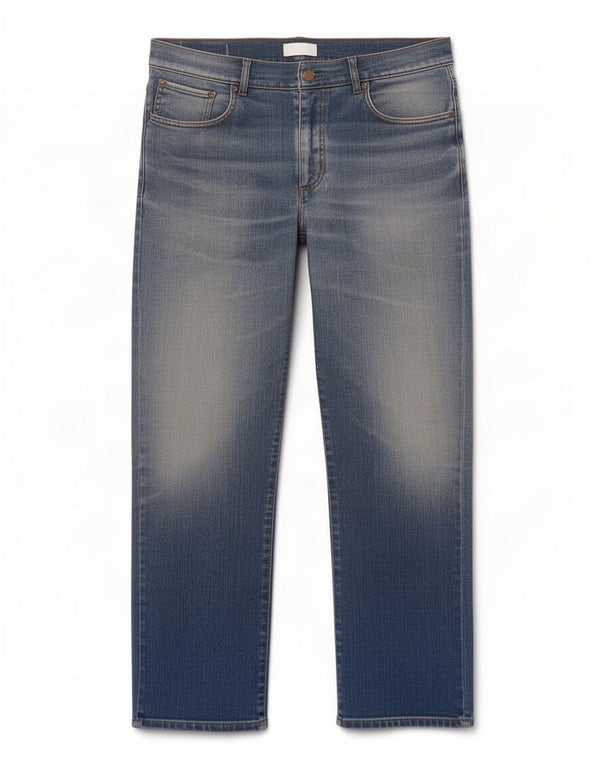 Jeans dritti da uomo Marlboro Classics vestibilità comoda W34 L34 cotone blu