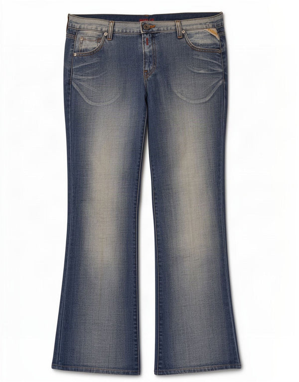 Jeans Bootcut da donna Replay W32 L30 cotone blu
