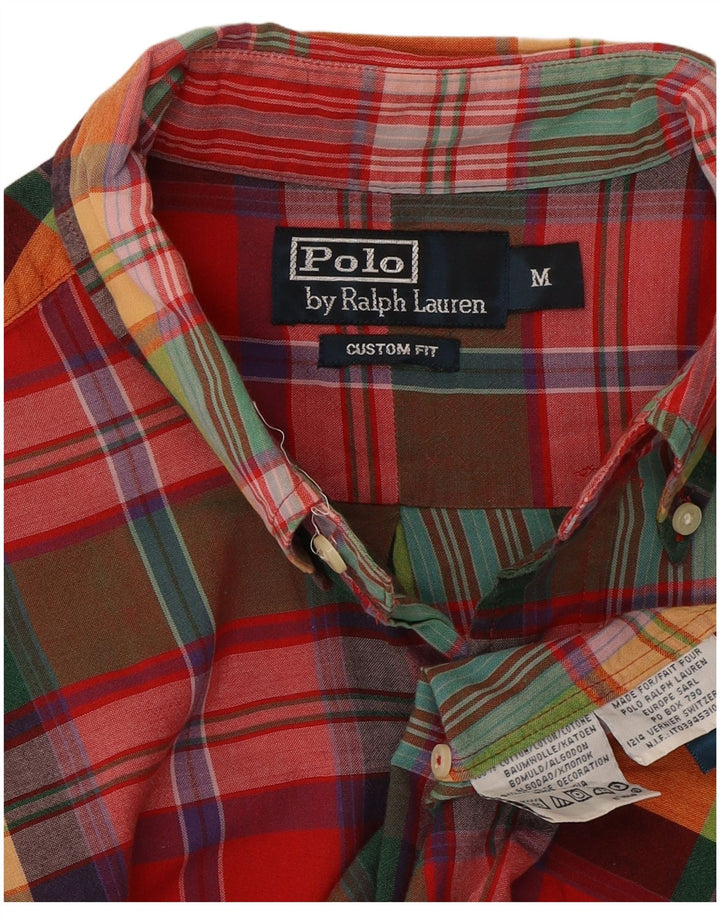 Polo Ralph Lauren Camicia da uomo su misura in cotone a quadri multicolore medio