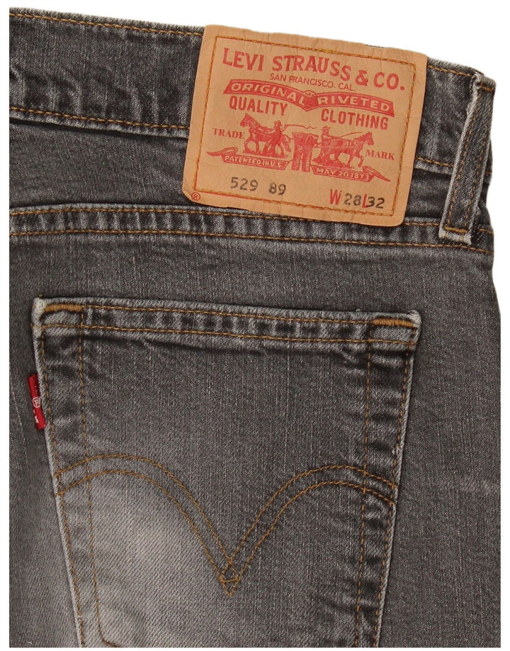 Jeans Levi's 529 Bootcut da donna W28 L28 in cotone grigio