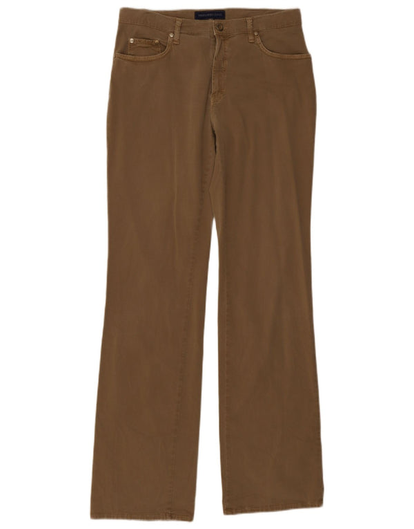 Pantaloni Casual Bootcut Donna Trussardi IT 46 Large W30 L32 Cotone Kaki