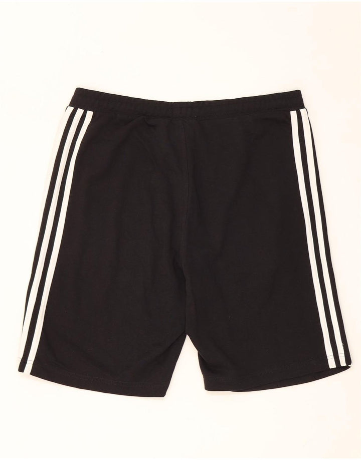 Pantaloncini sportivi da uomo Adidas grandi in cotone nero