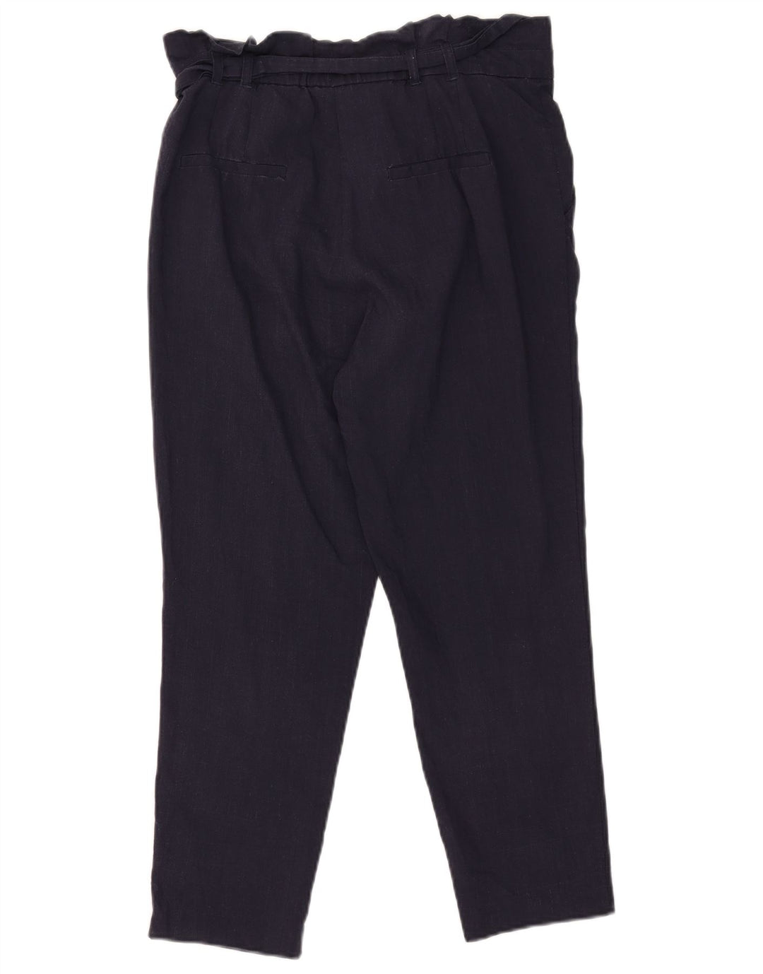 Pantaloni chino con pegging da donna Zara piccoli W26 L25 blu navy
