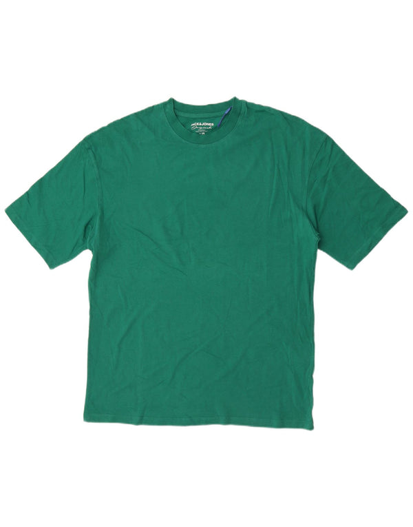 T-shirt regolare da uomo Jack & Jones Top in cotone verde medio