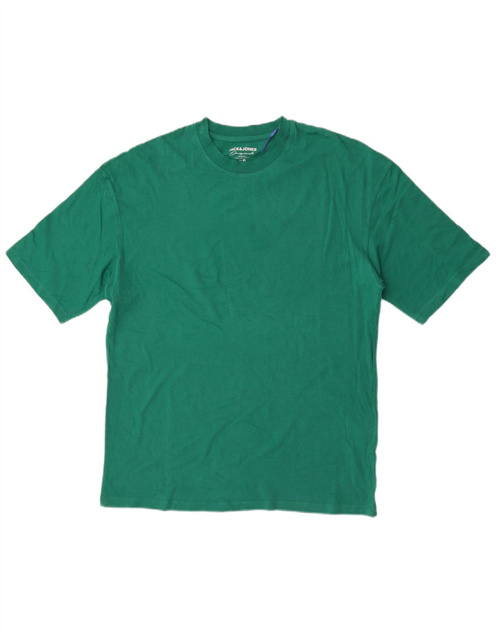 T-shirt regolare da uomo Jack & Jones Top in cotone verde medio