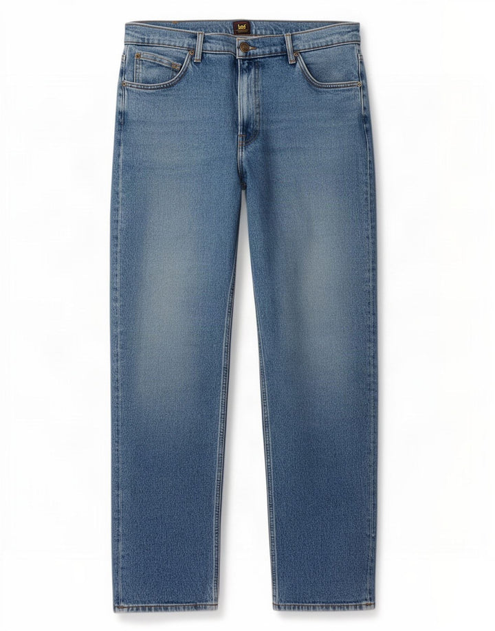 Jeans dritti da uomo Lee West W34 L32 in cotone blu