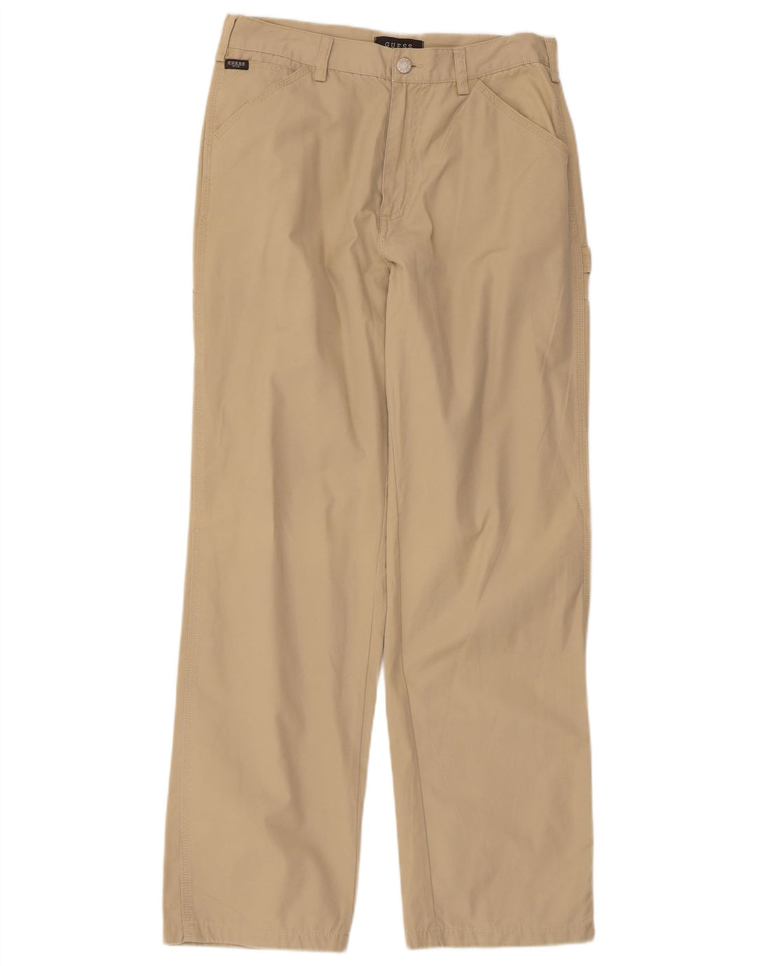 Pantaloni cargo dritti da uomo Guess W32 L30 in cotone beige
