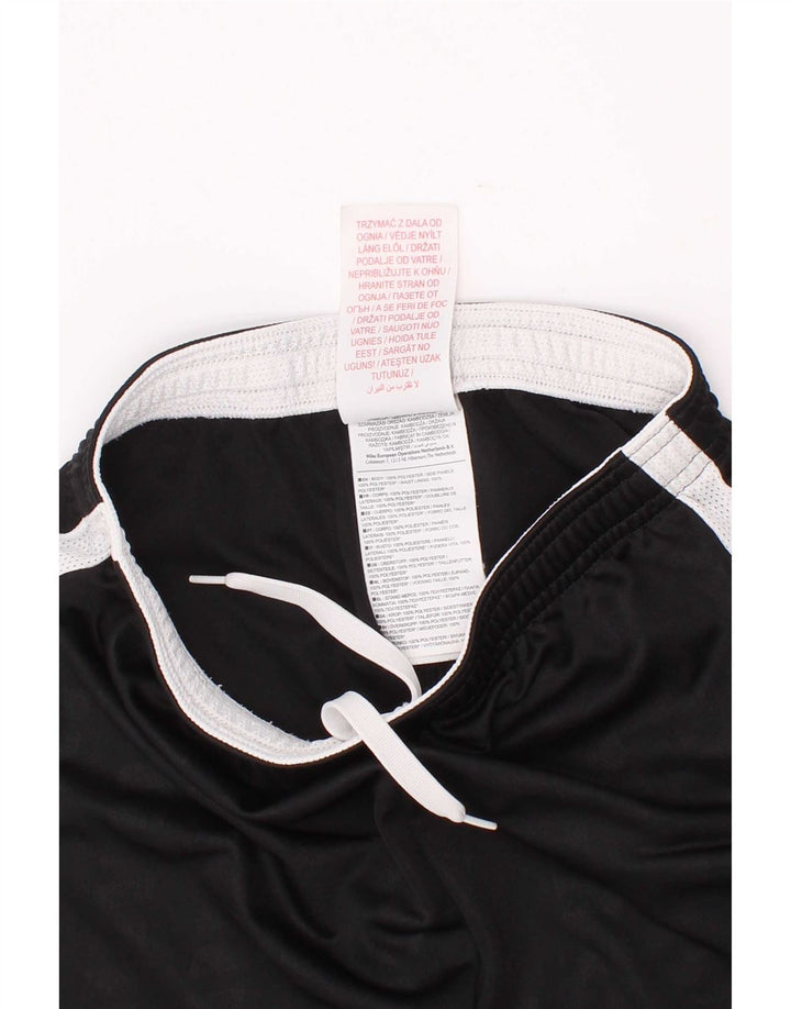 Pantaloncini sportivi Nike da ragazzo Dri Fit 8-9 anni Small Nero Colourblock Poliestere