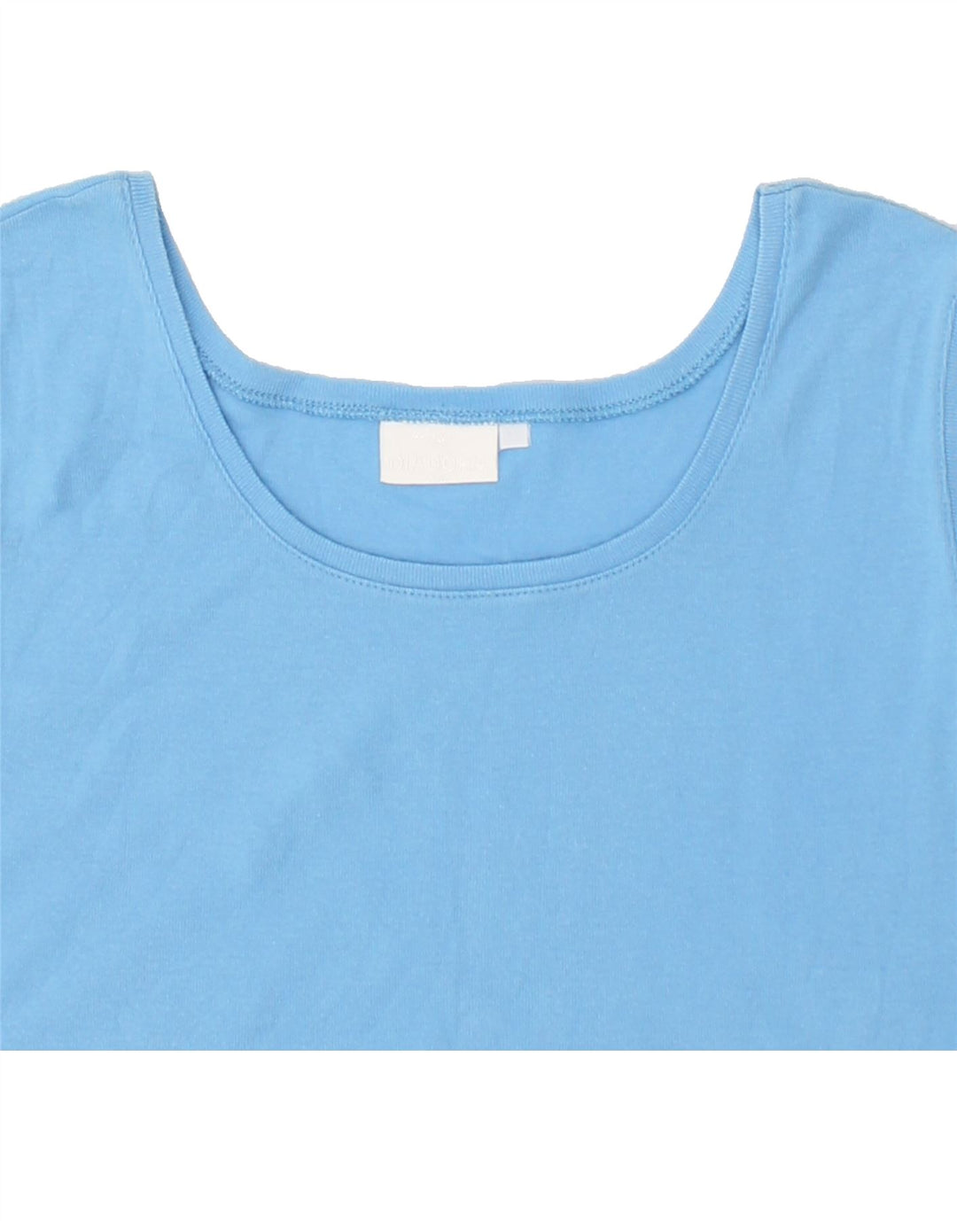 DIADORA Womens Vest Top UK 14 Medium Blue Cotton Vintage Diadora and Second-Hand Diadora from Messina Hembry 