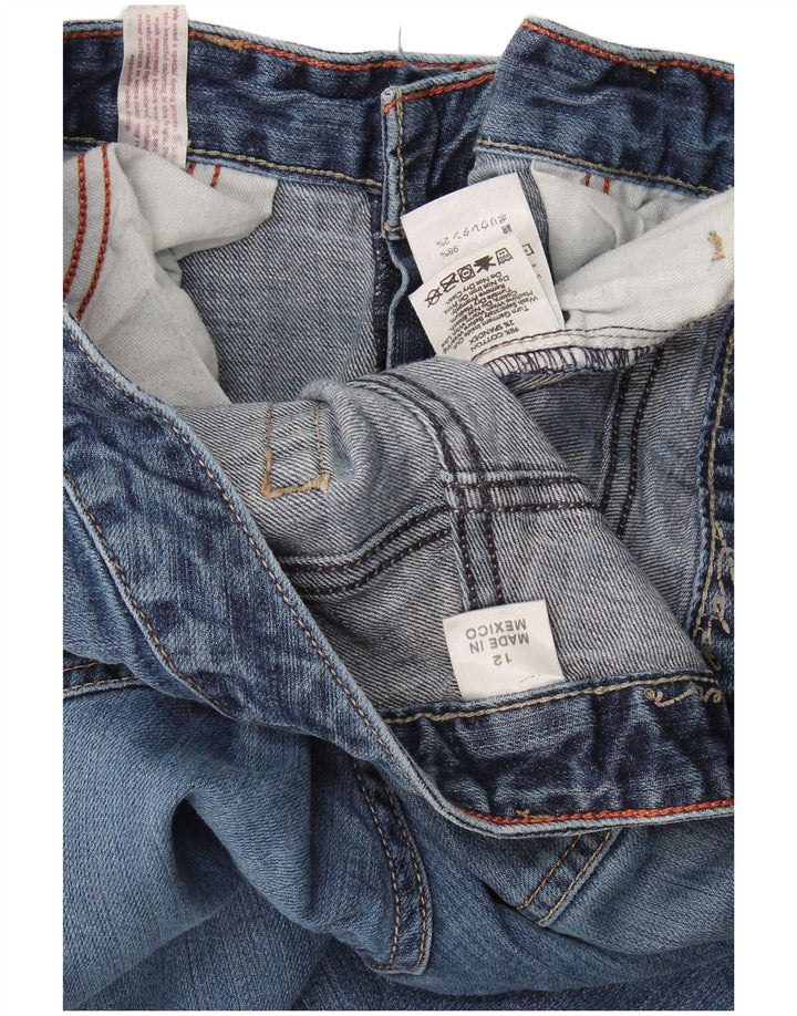 Eddie Bauer Jeans classici bootcut da donna EU 12 Large W32 L31 Cotone blu