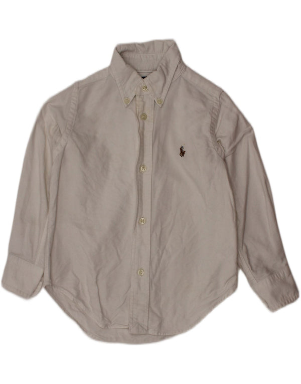 RALPH LAUREN Camicia per neonato 18-24 mesi in cotone bianco