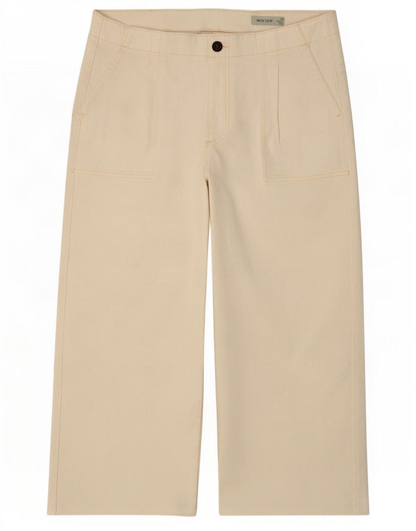 Pantaloni corti da donna Marks & Spencer UK 16 Large W34 L22 Bianco sporco