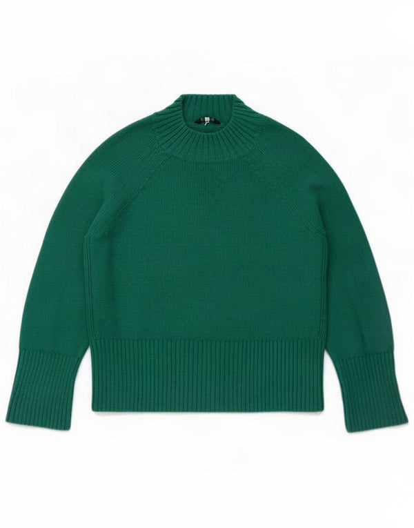 Joules Womens Turtle Neck Jumper Sweater UK 12 Medium Green Polyamide