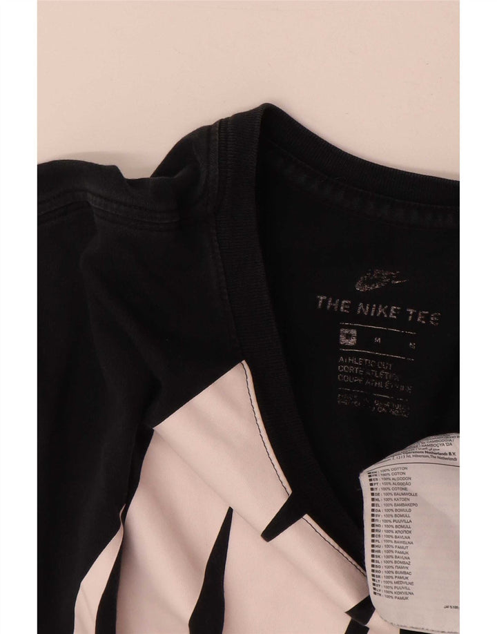 T-shirt grafica da uomo Nike Top in cotone nero medio