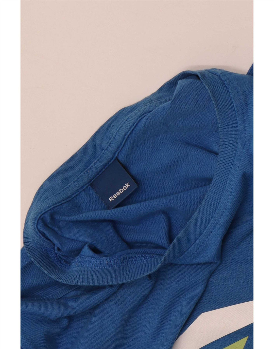 T-shirt grafica da uomo Reebok Top in cotone blu medio