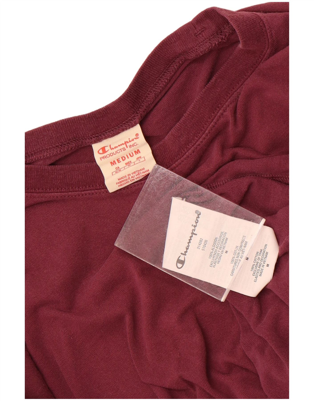 T-shirt da uomo Champion Top Borgogna media