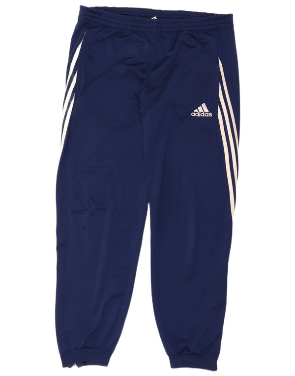 Adidas Pantaloni da tuta da uomo Joggers Large Blu Navy Poliestere Sport