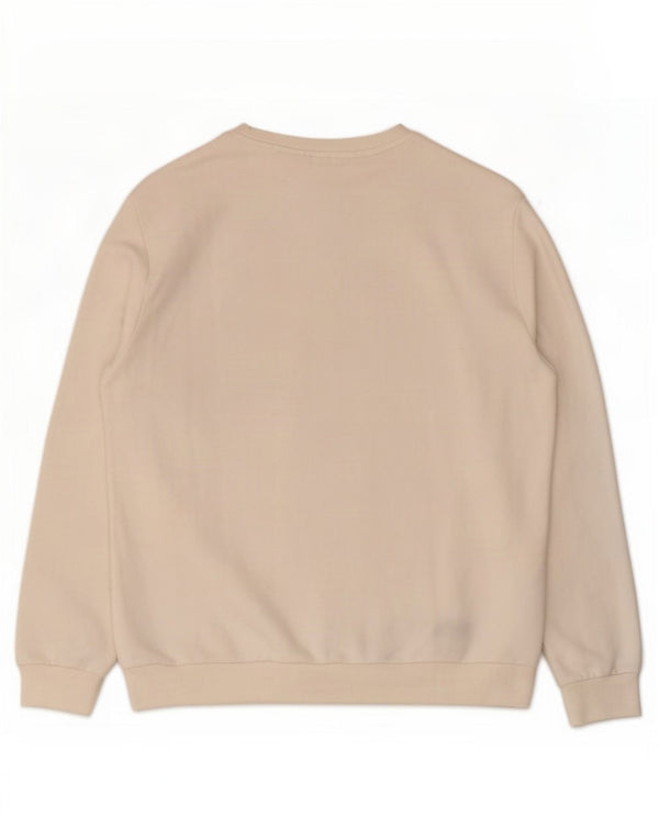Felpa grafica da uomo Puma Jumper XL in cotone bianco sporco