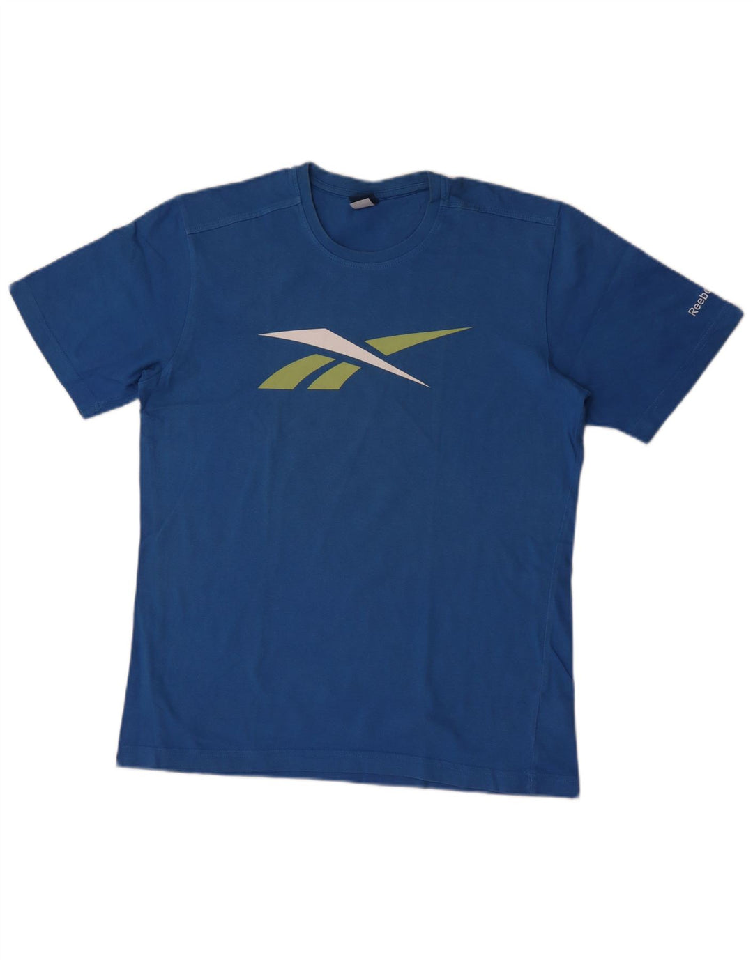 T-shirt grafica da uomo Reebok Top in cotone blu medio