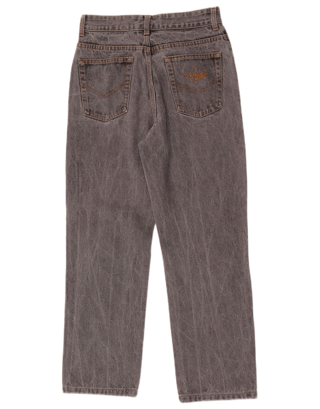 Jeans Dritti Donna Trussardi W30 L27 Cotone Grigio