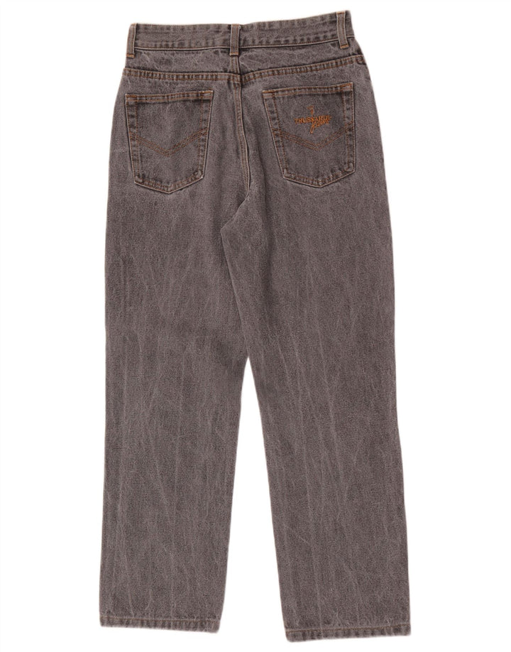 Jeans Dritti Donna Trussardi W30 L27 Cotone Grigio