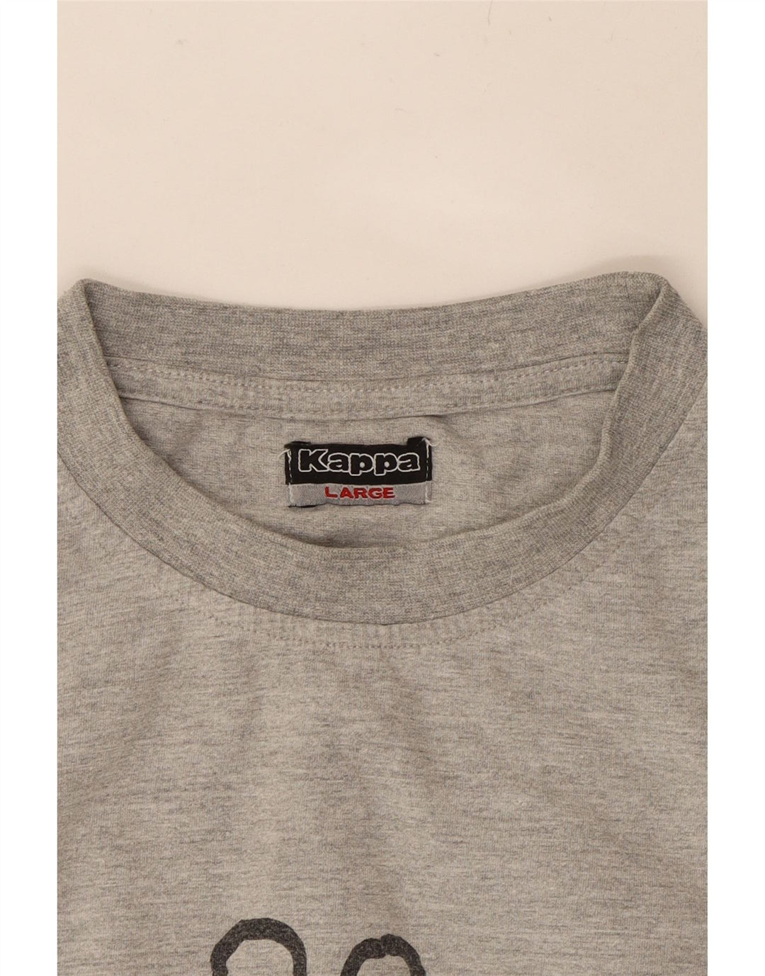 KAPPA Mens Graphic T-Shirt Top Large Grey Cotton Vintage Kappa and Second-Hand Kappa from Messina Hembry 