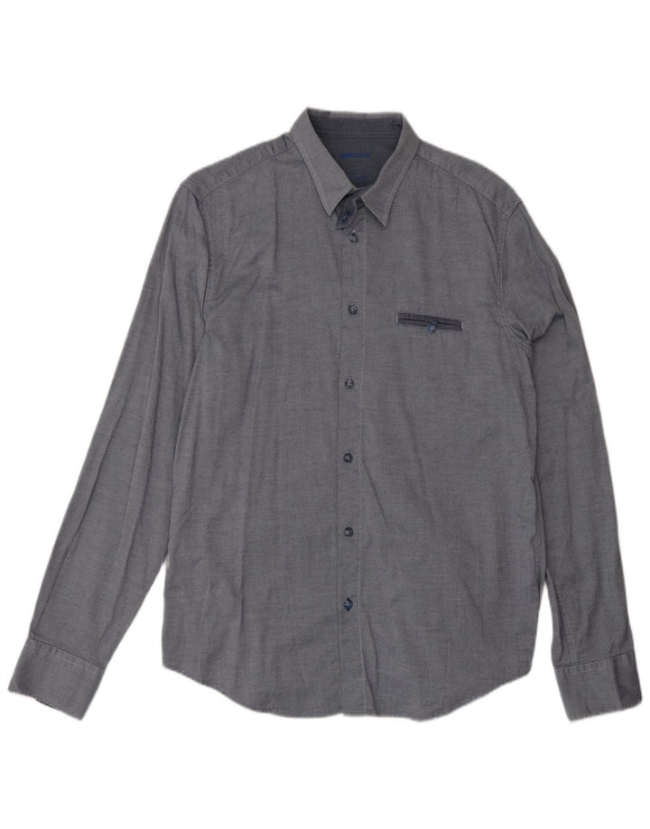 Camicia da uomo Gas Large blu navy
