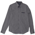Camicia da uomo Gas Large blu navy