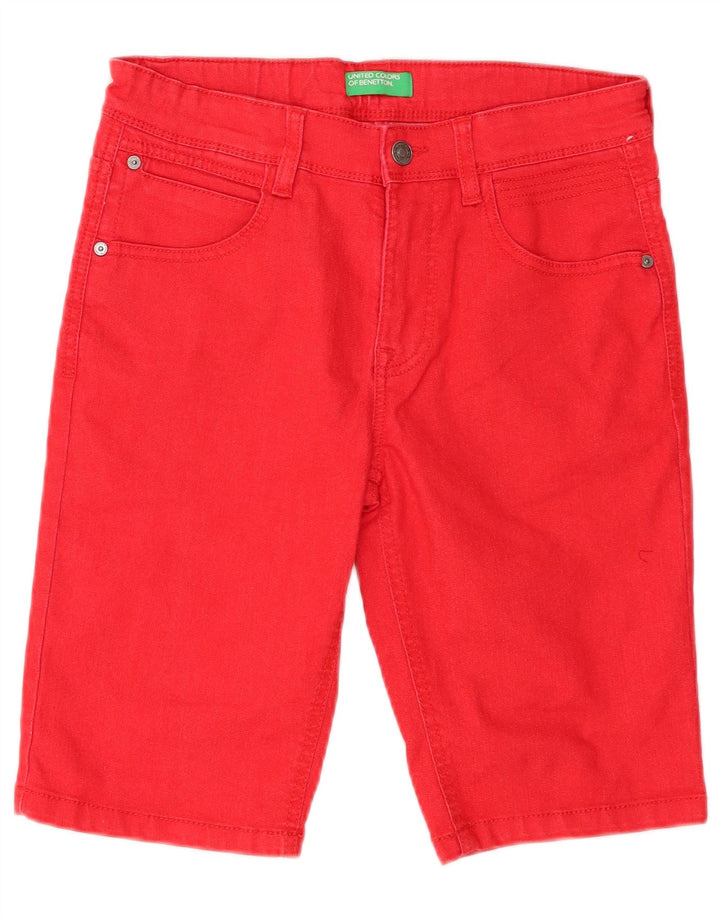 Pantaloncini di jeans da bambino Benetton 15-16 anni W29 Rossi