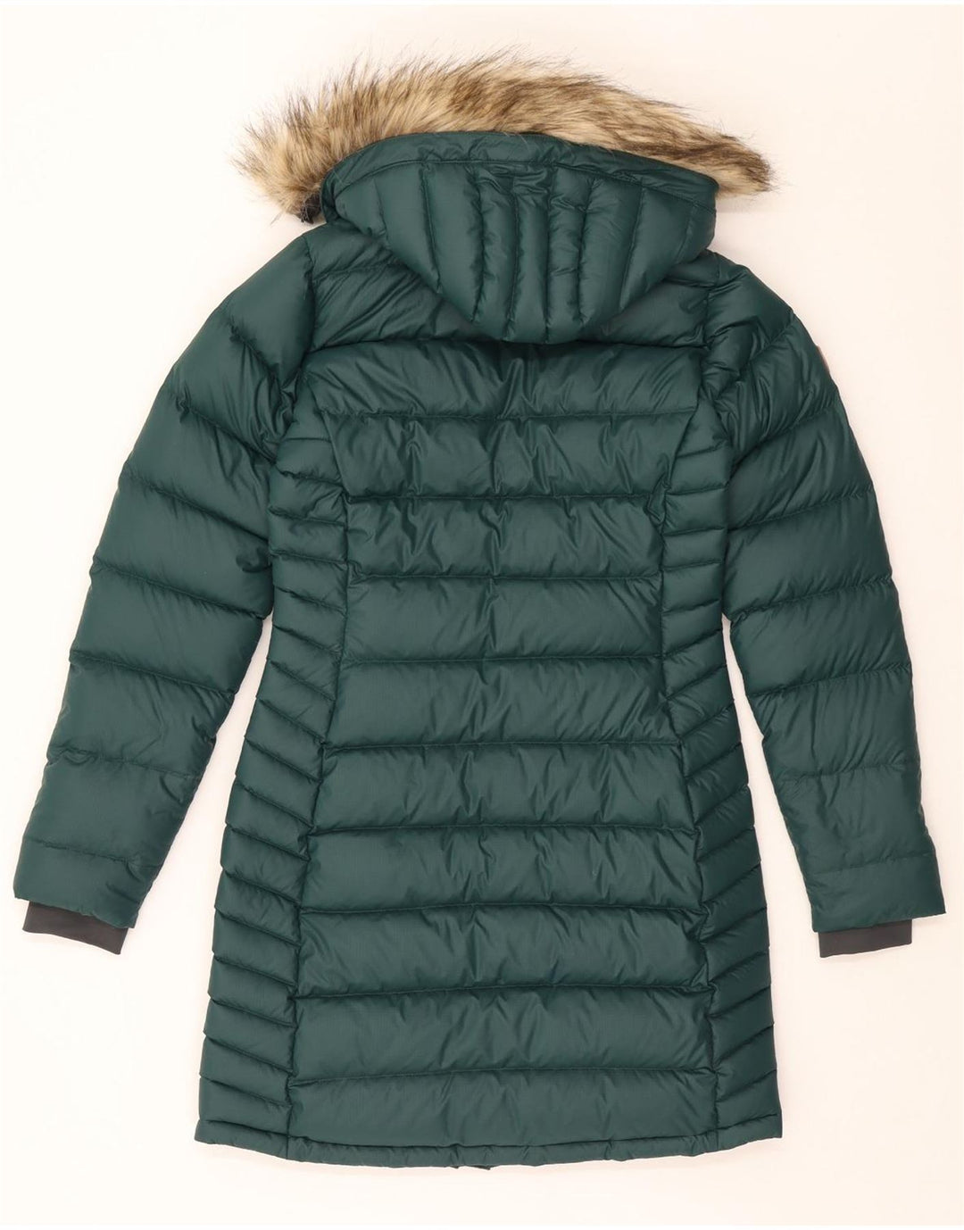 Cappotto imbottito con cappuccio da donna Rab UK 10 piccolo verde in poliammide