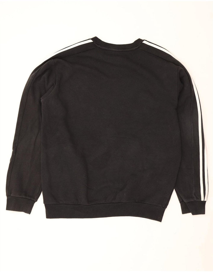 Felpa Adidas Uomo Maglione Medio Nero Cotone