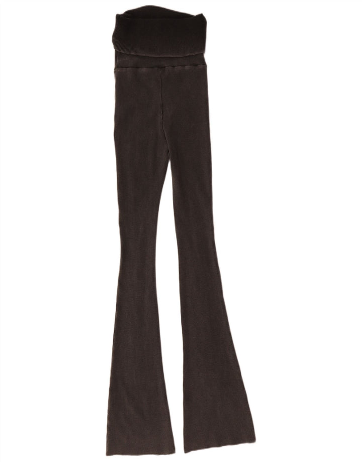 Leggings svasati da donna Zara UK 8 piccoli in cotone grigio