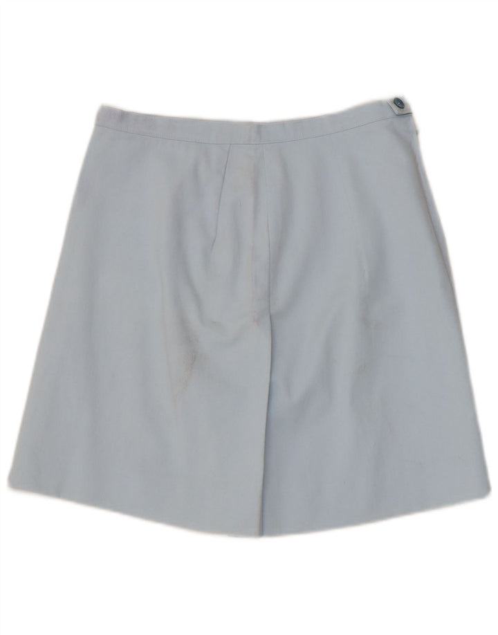 Gonna a trapezio da donna vintage grande W34 blu