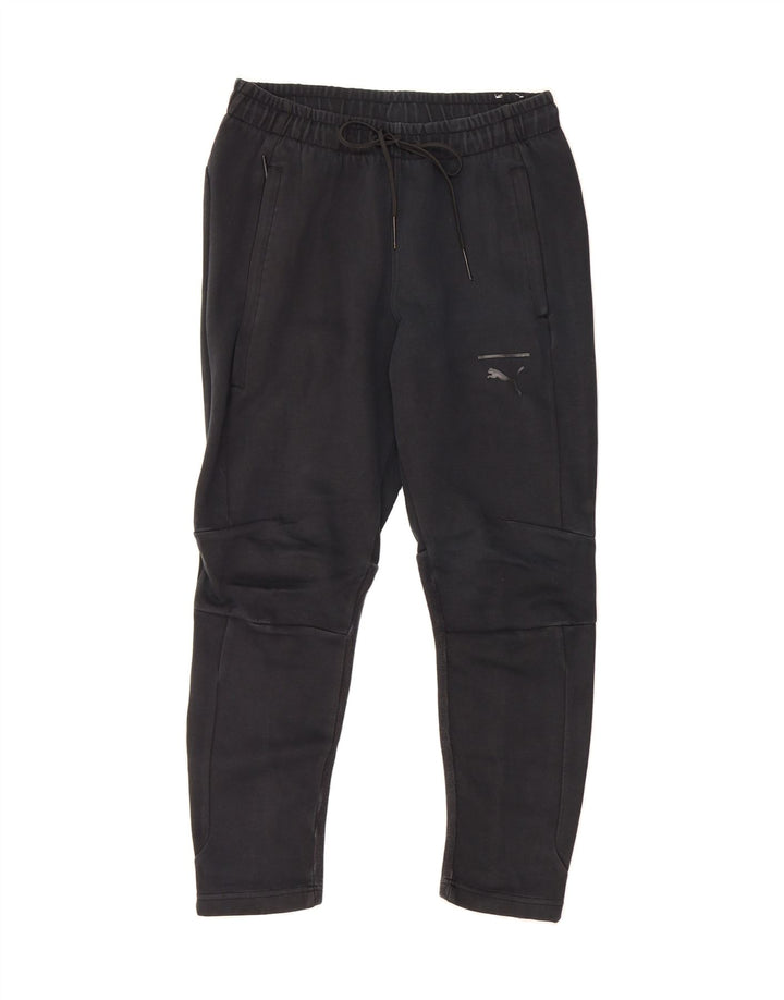 PUMA Mens High Waist Tracksuit Trousers Medium  Navy Blue Cotton Vintage Puma and Second-Hand Puma from Messina Hembry 