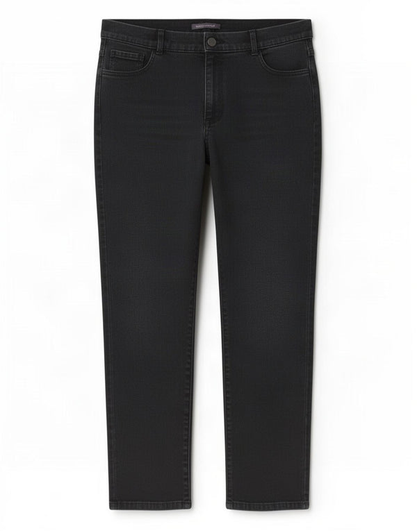 Jeans dritti da donna Marks & Spencer UK 16 Large W34 L29 Cotone nero