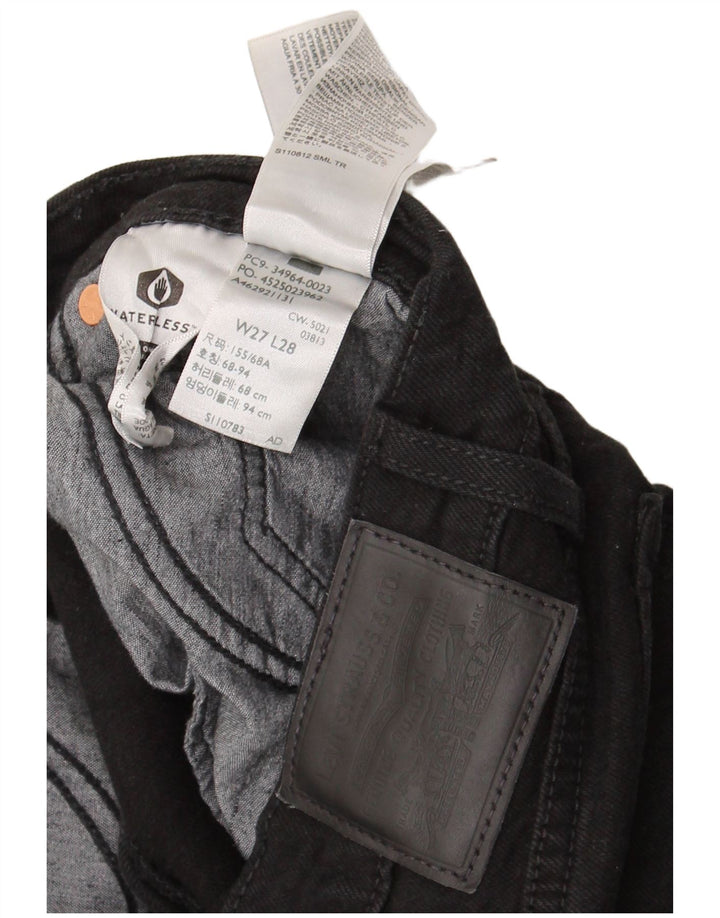 Jeans dritti Wedgie da donna Levi's W27 L28 cotone nero