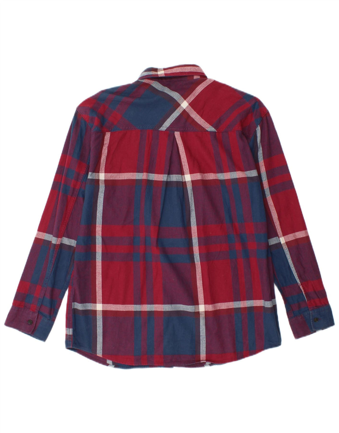 EDDIE BAUER Camicia oversize in flanella da donna UK 6 XS scozzese multicolore