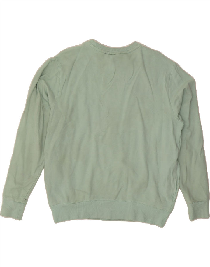 FILA Womens Sweatshirt Jumper UK 14 Medium Green Cotton Vintage Fila and Second-Hand Fila from Messina Hembry 