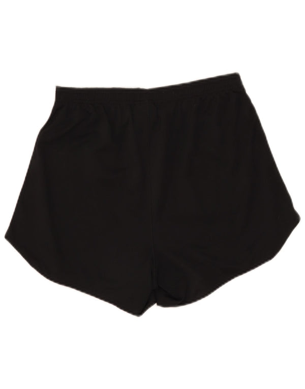 Pantaloncini sportivi Nike Dri Fit da donna UK 12 Medium Nero Colourblock Poliestere